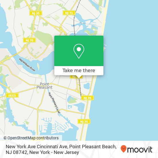 New York Ave Cincinnati Ave, Point Pleasant Beach, NJ 08742 map