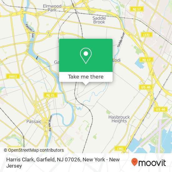 Harris Clark, Garfield, NJ 07026 map