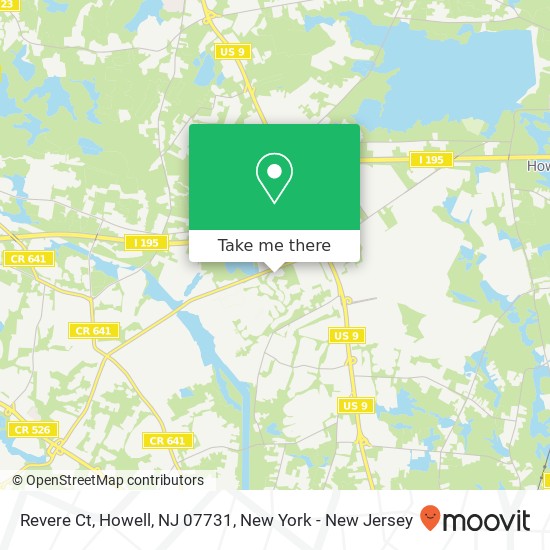 Revere Ct, Howell, NJ 07731 map