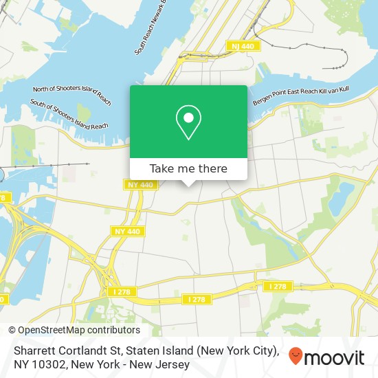 Mapa de Sharrett Cortlandt St, Staten Island (New York City), NY 10302