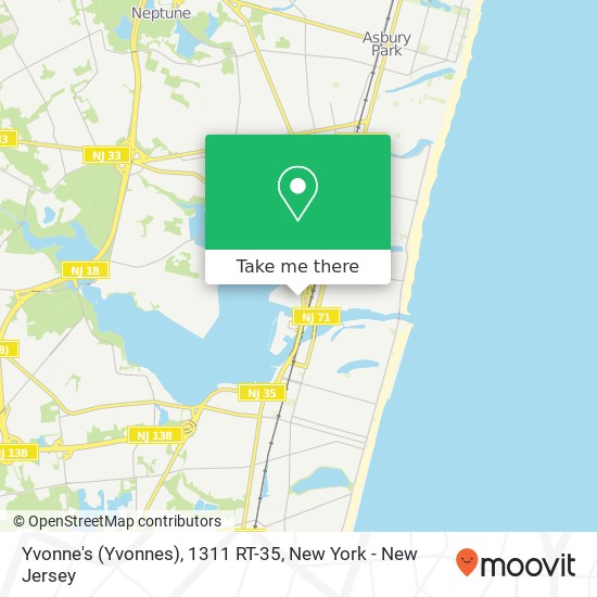 Yvonne's (Yvonnes), 1311 RT-35 map