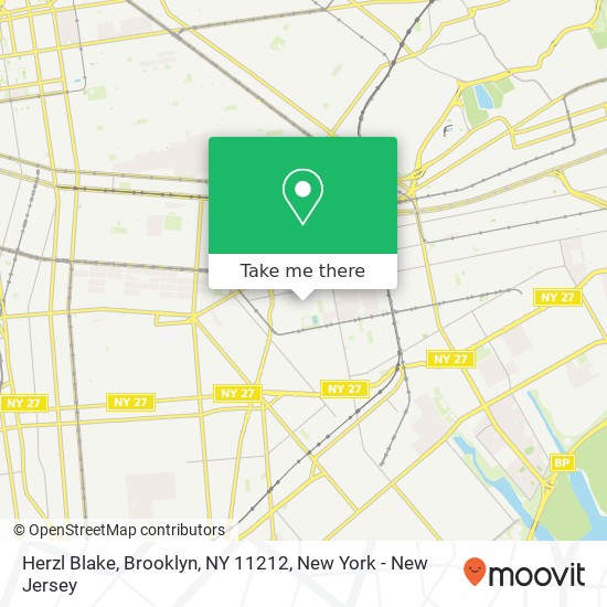 Mapa de Herzl Blake, Brooklyn, NY 11212