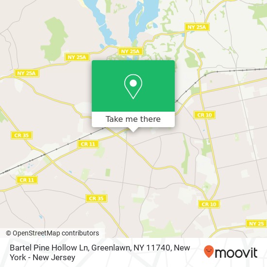 Mapa de Bartel Pine Hollow Ln, Greenlawn, NY 11740