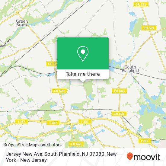 Jersey New Ave, South Plainfield, NJ 07080 map