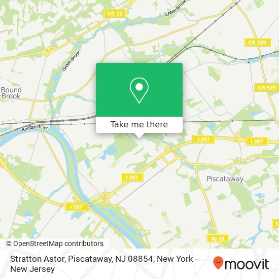 Mapa de Stratton Astor, Piscataway, NJ 08854