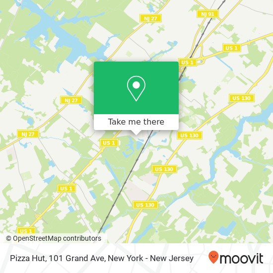 Mapa de Pizza Hut, 101 Grand Ave