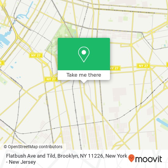 Mapa de Flatbush Ave and Tild, Brooklyn, NY 11226