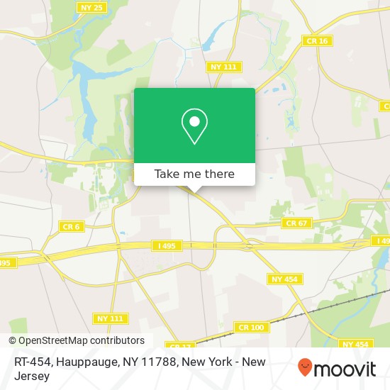 Mapa de RT-454, Hauppauge, NY 11788
