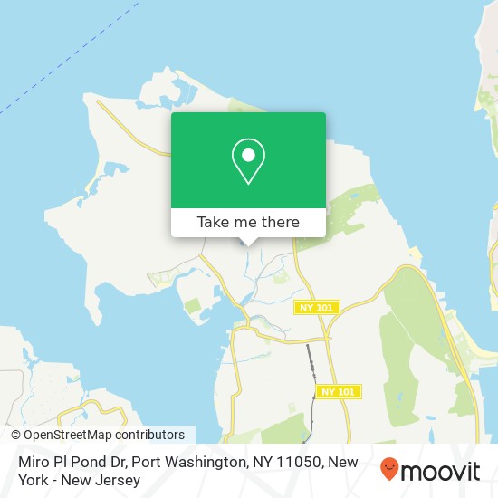 Mapa de Miro Pl Pond Dr, Port Washington, NY 11050