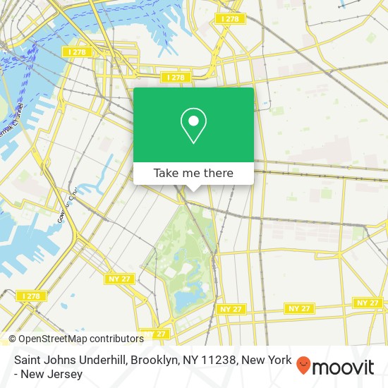 Saint Johns Underhill, Brooklyn, NY 11238 map