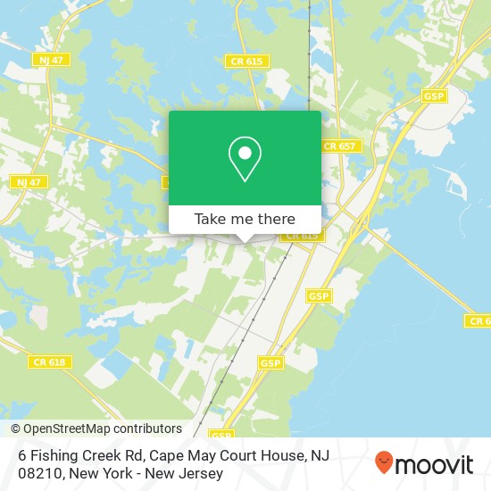 6 Fishing Creek Rd, Cape May Court House, NJ 08210 map
