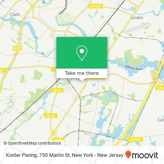 Kistler Paving, 750 Martin St map