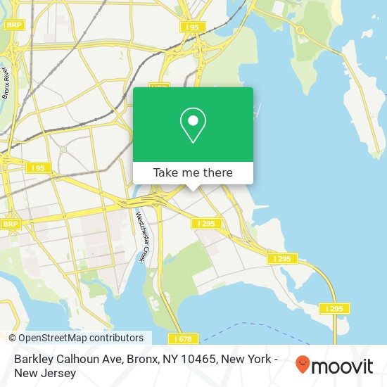 Mapa de Barkley Calhoun Ave, Bronx, NY 10465