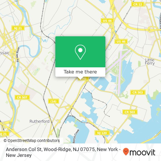 Anderson Col St, Wood-Ridge, NJ 07075 map