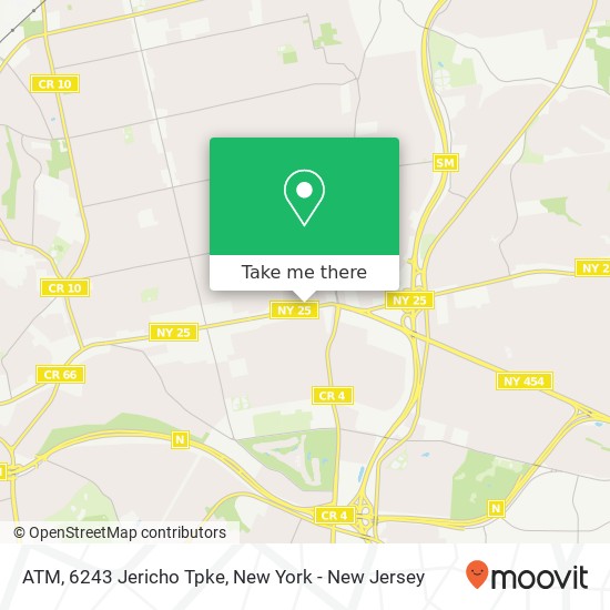 Mapa de ATM, 6243 Jericho Tpke