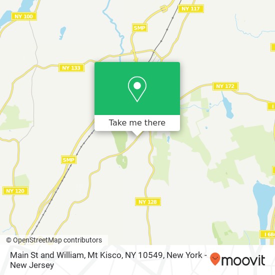 Mapa de Main St and William, Mt Kisco, NY 10549