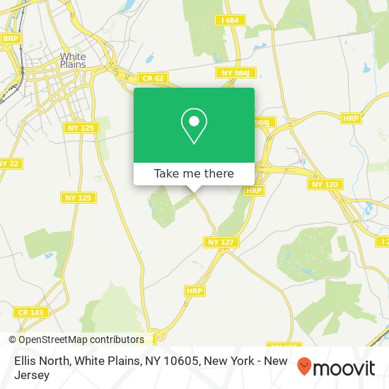 Mapa de Ellis North, White Plains, NY 10605