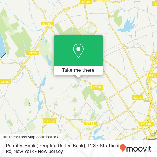 Mapa de Peoples Bank (People's United Bank), 1237 Stratfield Rd