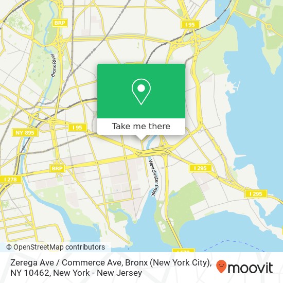 Zerega Ave / Commerce Ave, Bronx (New York City), NY 10462 map