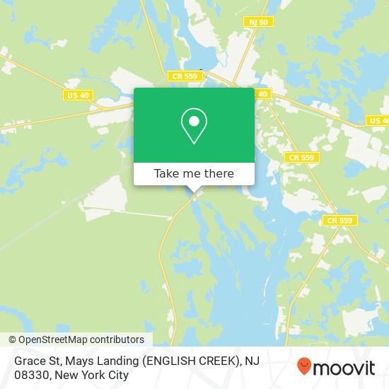 Grace St, Mays Landing (ENGLISH CREEK), NJ 08330 map