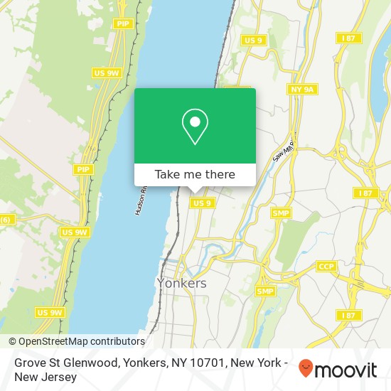 Grove St Glenwood, Yonkers, NY 10701 map