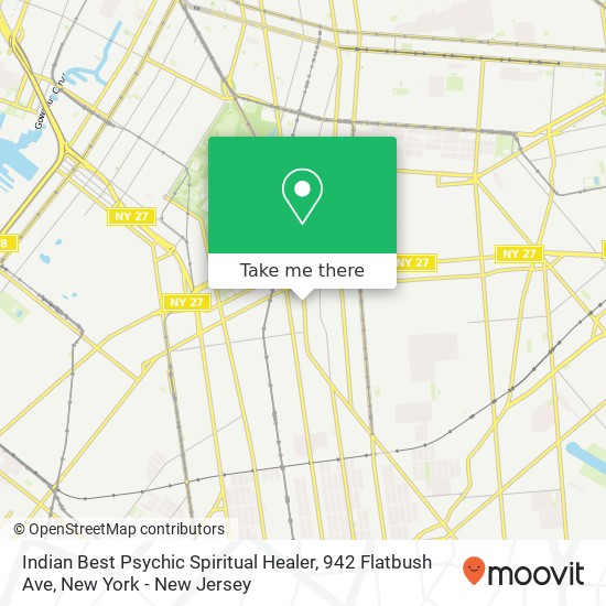 Indian Best Psychic Spiritual Healer, 942 Flatbush Ave map