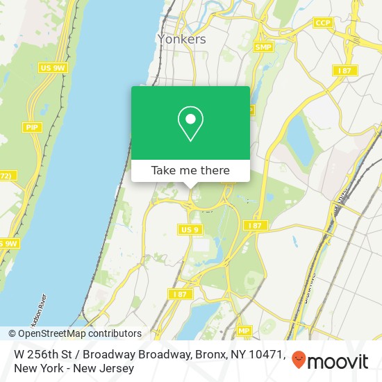 Mapa de W 256th St / Broadway Broadway, Bronx, NY 10471