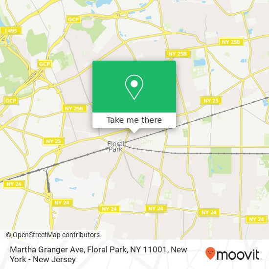 Mapa de Martha Granger Ave, Floral Park, NY 11001