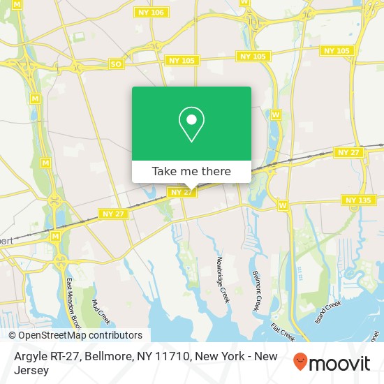 Mapa de Argyle RT-27, Bellmore, NY 11710