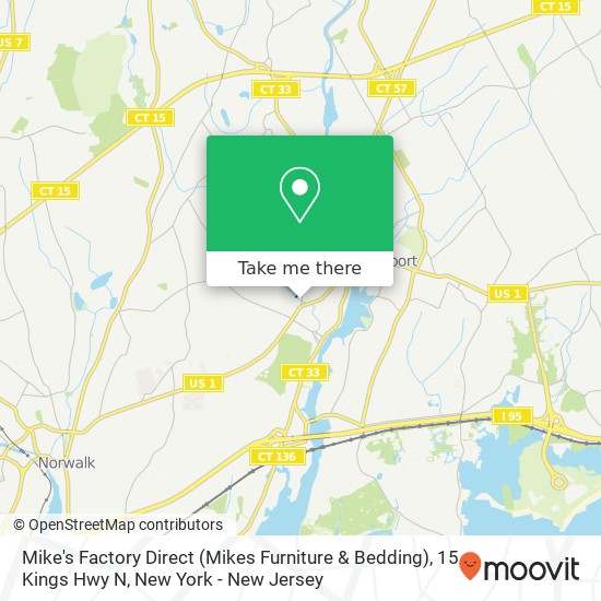 Mike's Factory Direct (Mikes Furniture & Bedding), 15 Kings Hwy N map