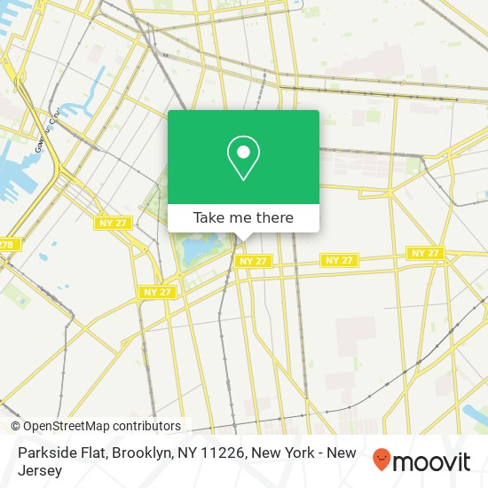 Mapa de Parkside Flat, Brooklyn, NY 11226