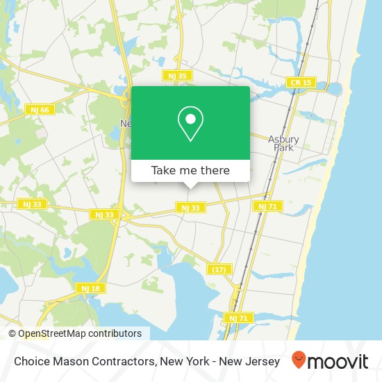 Choice Mason Contractors map