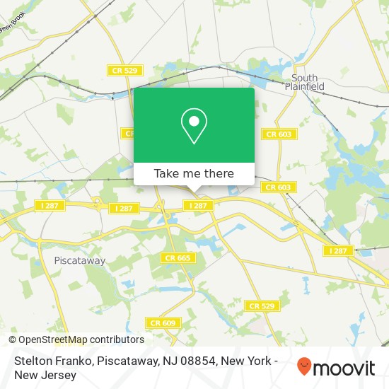 Mapa de Stelton Franko, Piscataway, NJ 08854