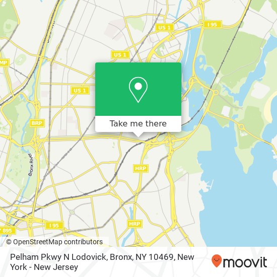 Mapa de Pelham Pkwy N Lodovick, Bronx, NY 10469