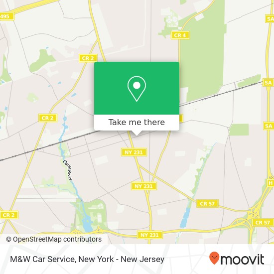 M&W Car Service map