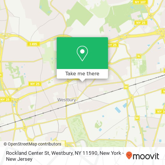 Mapa de Rockland Center St, Westbury, NY 11590