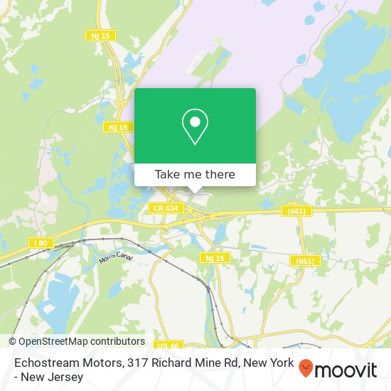 Mapa de Echostream Motors, 317 Richard Mine Rd