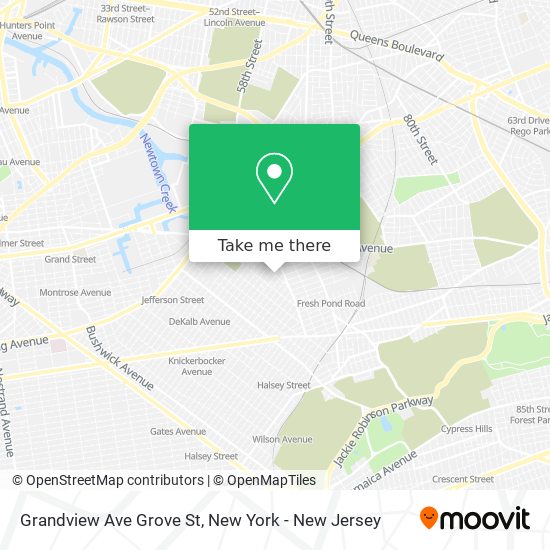 Mapa de Grandview Ave Grove St