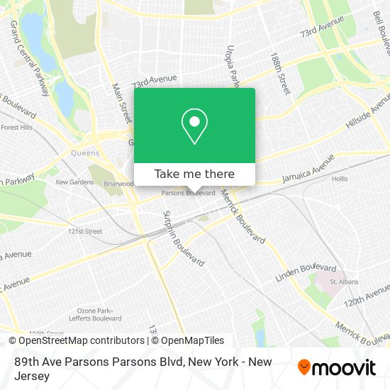 Mapa de 89th Ave Parsons Parsons Blvd