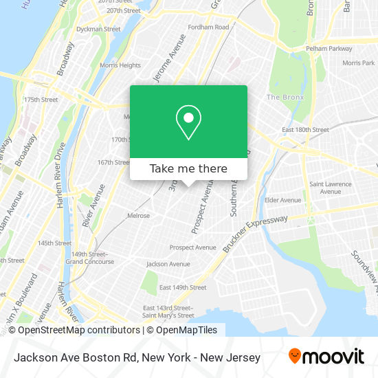 Jackson Ave Boston Rd map