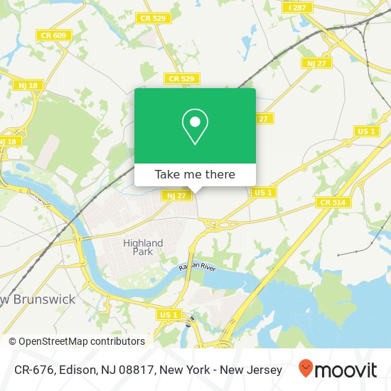 CR-676, Edison, NJ 08817 map