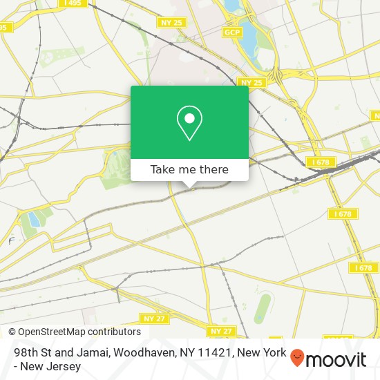 98th St and Jamai, Woodhaven, NY 11421 map