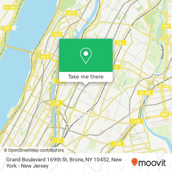 Grand Boulevard 169th St, Bronx, NY 10452 map