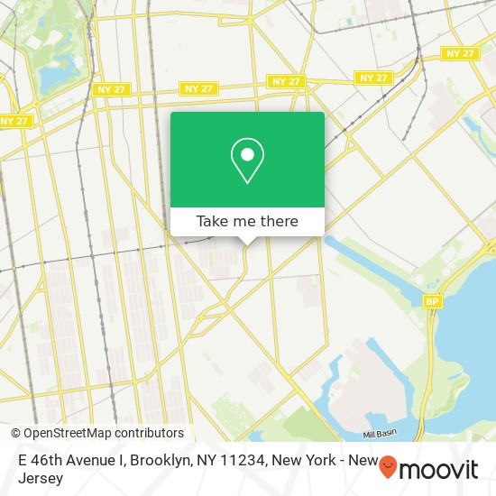 Mapa de E 46th Avenue I, Brooklyn, NY 11234