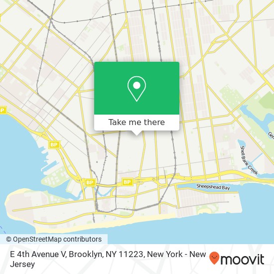 E 4th Avenue V, Brooklyn, NY 11223 map