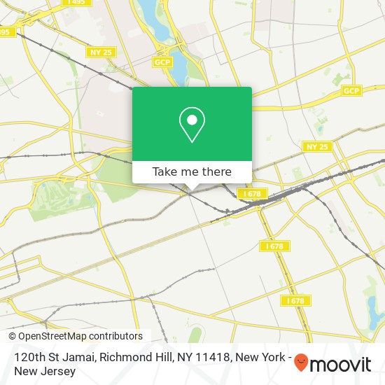 120th St Jamai, Richmond Hill, NY 11418 map