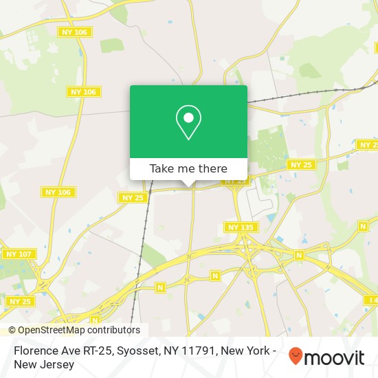 Florence Ave RT-25, Syosset, NY 11791 map