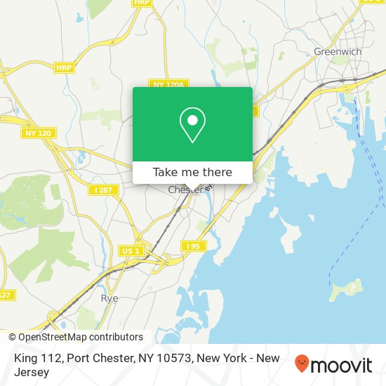 King 112, Port Chester, NY 10573 map