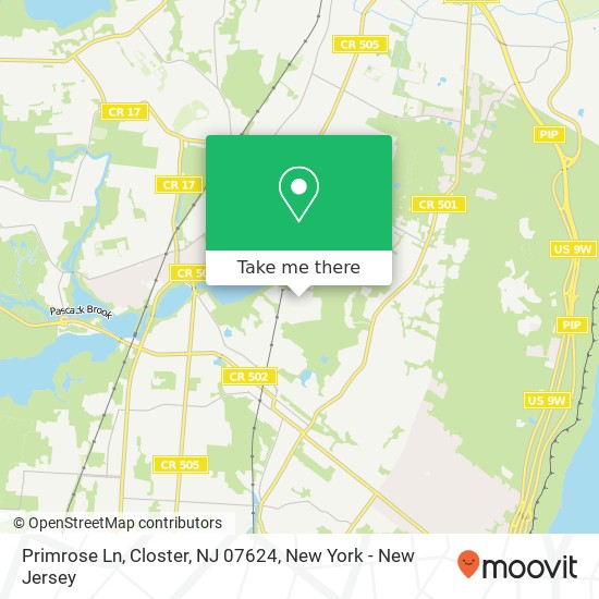Primrose Ln, Closter, NJ 07624 map