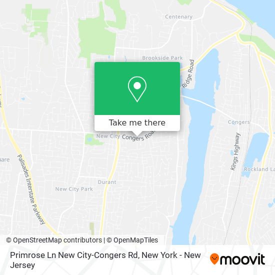 Mapa de Primrose Ln New City-Congers Rd
